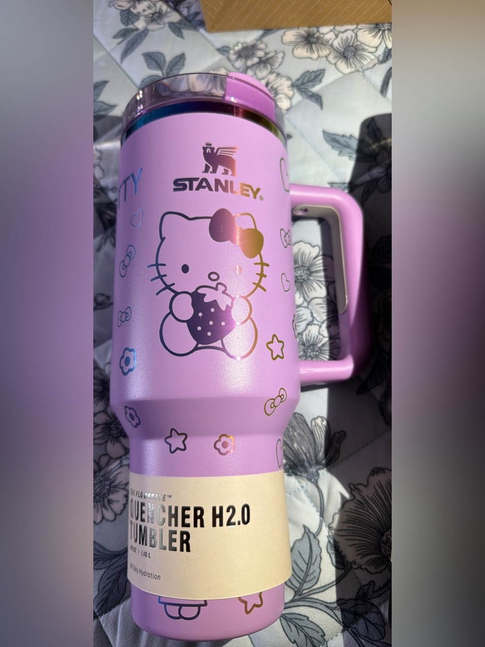 Stanley Lilac Hello Kitty Insulated Travel Tumbler